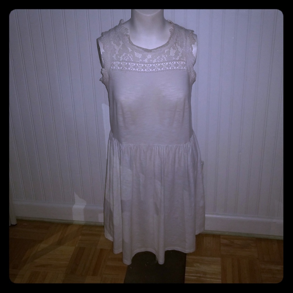Topshop white baby doll dress